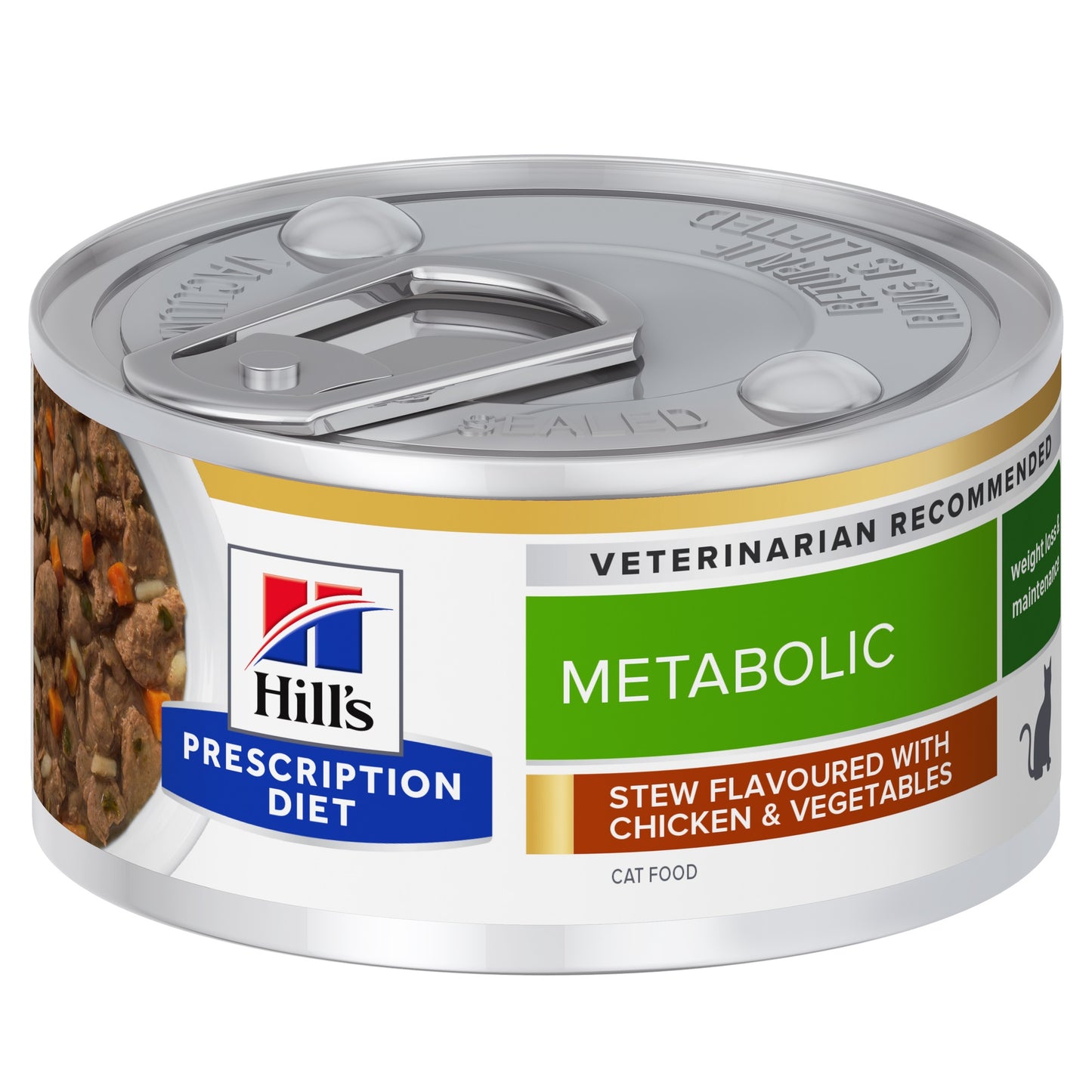 HILL'S PD FELINE METABOLIC SPEZZATINO POLLO & VERDURE LATTINA 82 GR