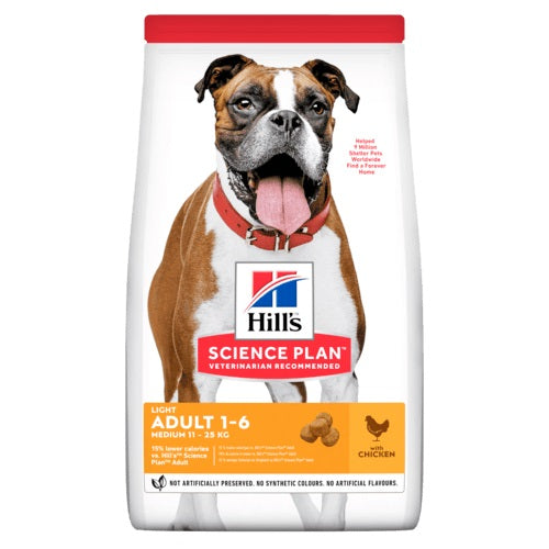 HILL'S CANINE ADULT LIGHT MEDIUM CHICKEN 12 kg