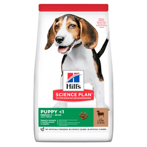 HILL'S CANINE PUPPY MEDIUM LAMB&RICE 12 KG