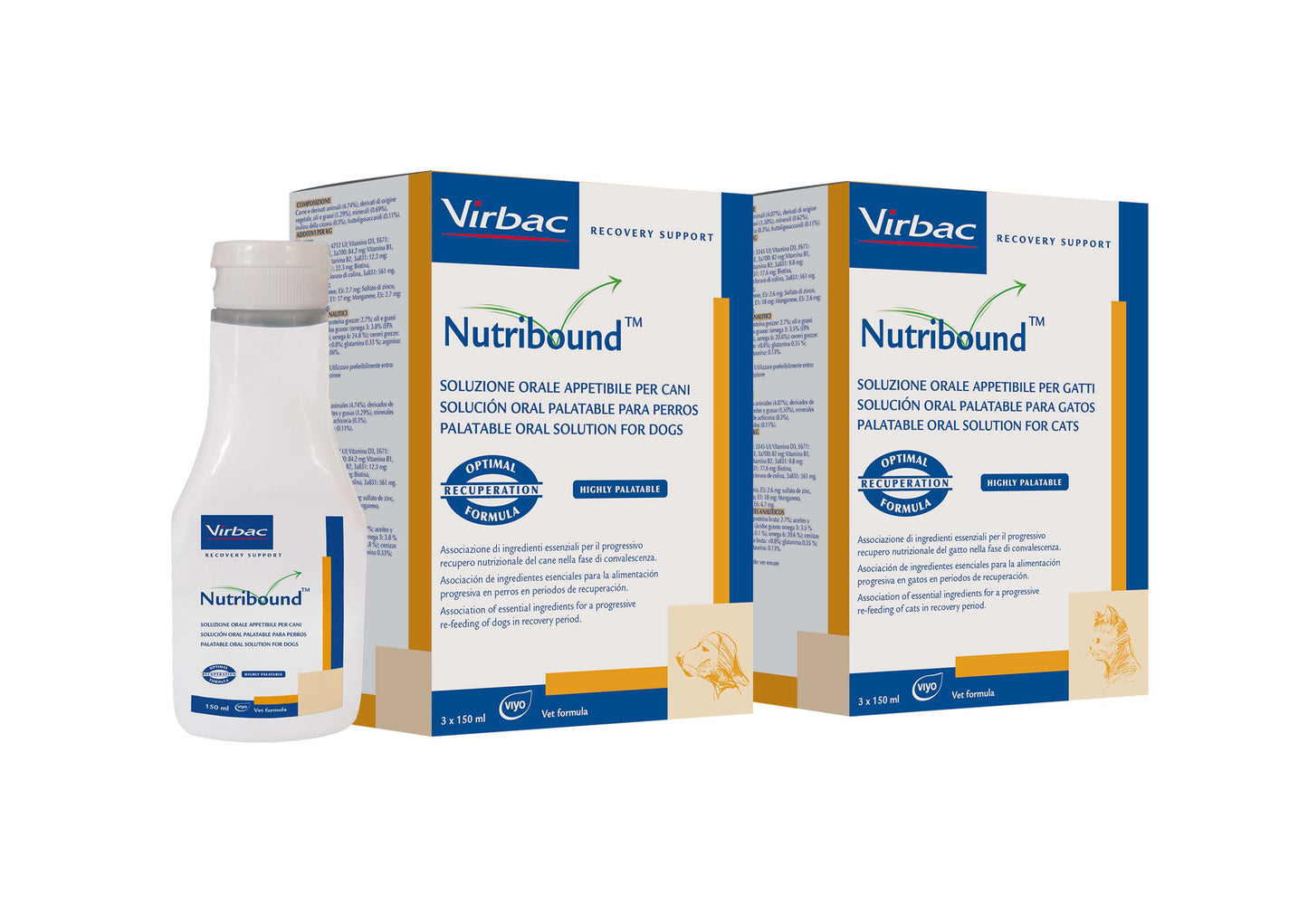 NUTRIBOUND GATTO 3 FLACONI da 150 ML