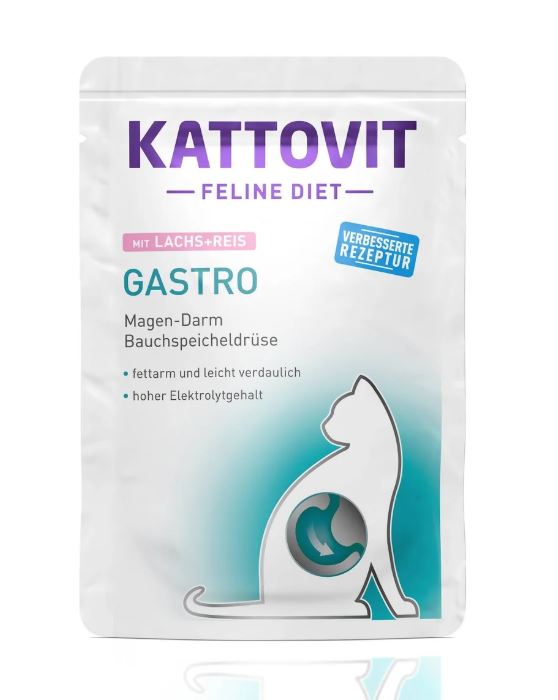 KATTOVIT GATTO DIET GASTRO SALMONE & RISO BUSTA 85 GR
