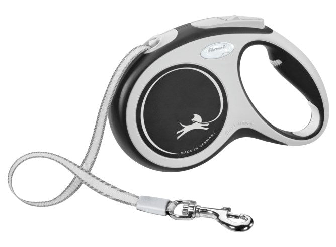 FLEXI GUINZAGLIO NEW COMFORT FETTUCCIA "L" 8 MT NERO
