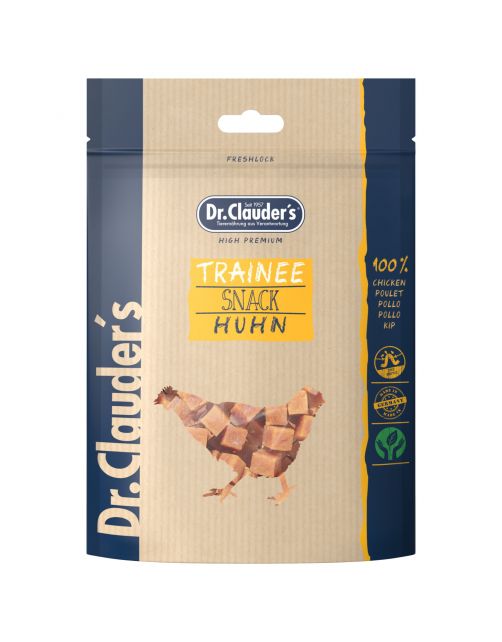 Dr. Clauder's CANE/GATTO Snack Trainee Cubetti Pollo 80 g