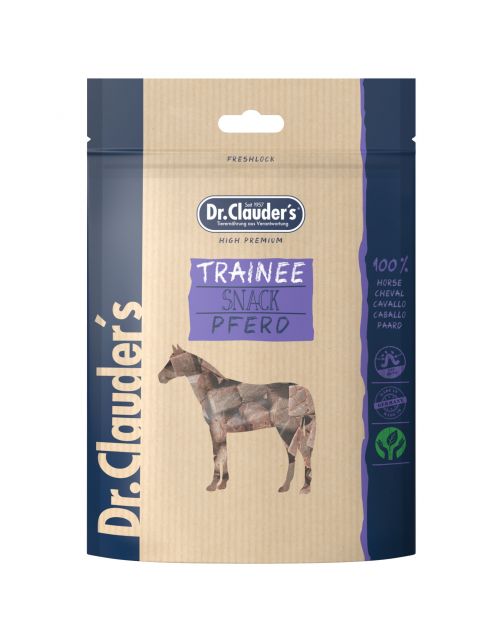 DR. CLAUDER'S CANE/GATTO SNACK TRAINEE CUBETTI CAVALLO 80 GR
