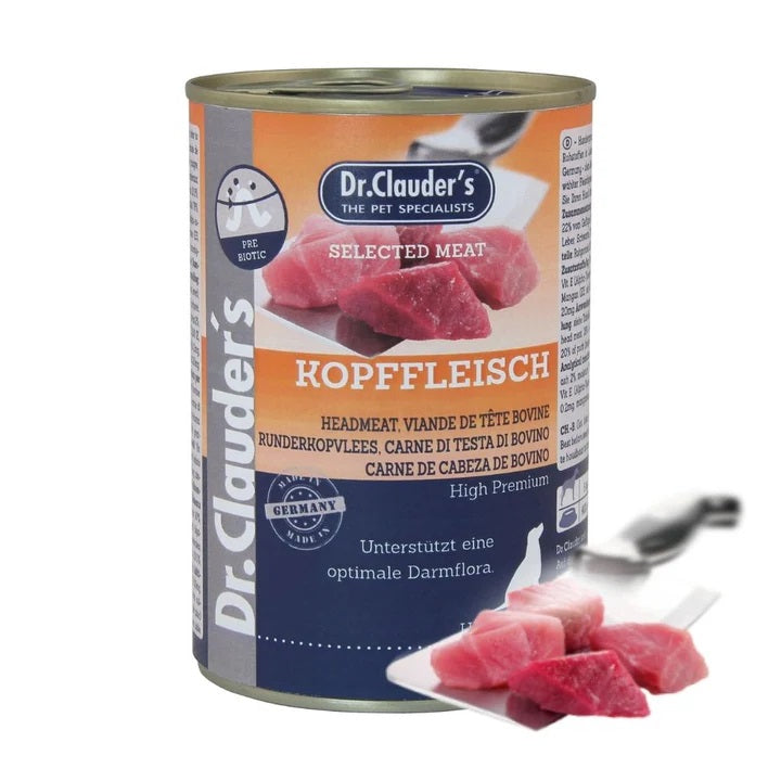 DR. CLAUDER'S CANE SELECTED MEAT ADULTO GUANCIALE DI MANZO LATTINA 400 GR