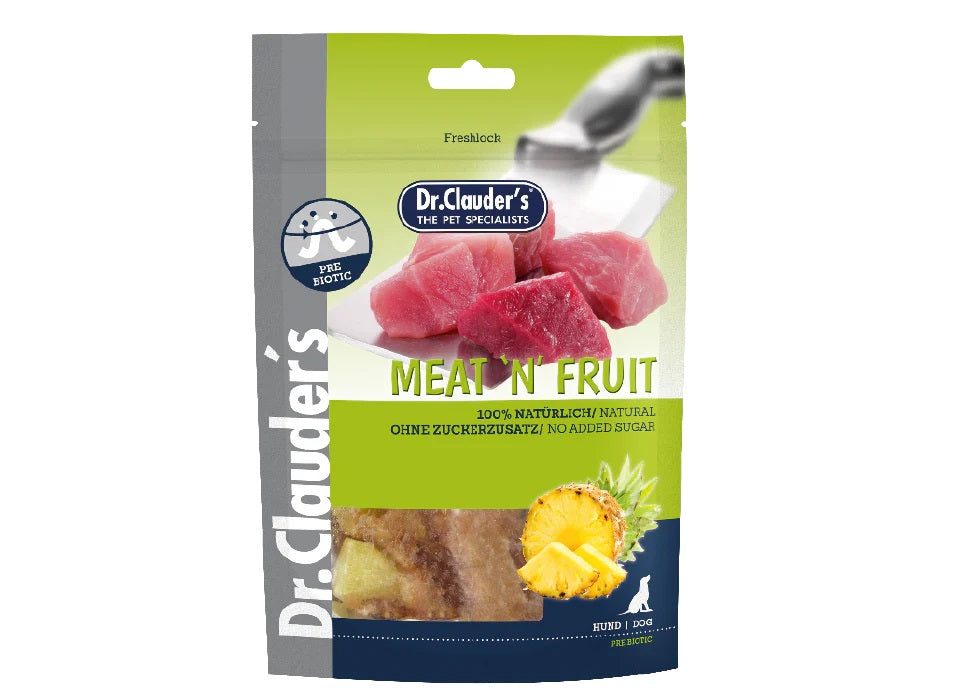 DR. CLAUDER'S CANE SNACK MEAT'N'FRUIT ADULTO ANANAS & POLLO 80 GR