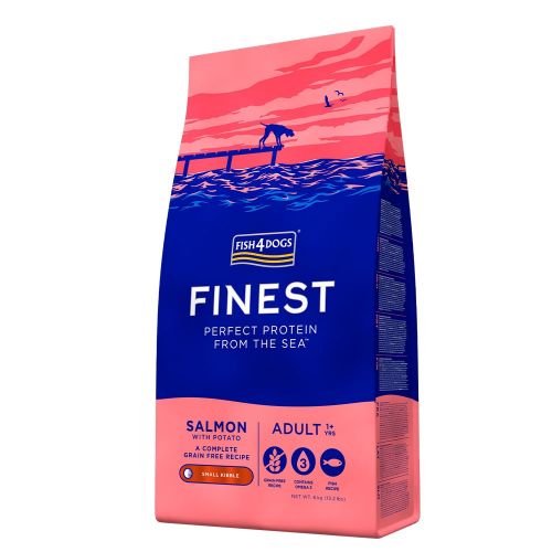FISH4DOGS CANE FINEST ADULTO SALMONE SMALL 6 KG