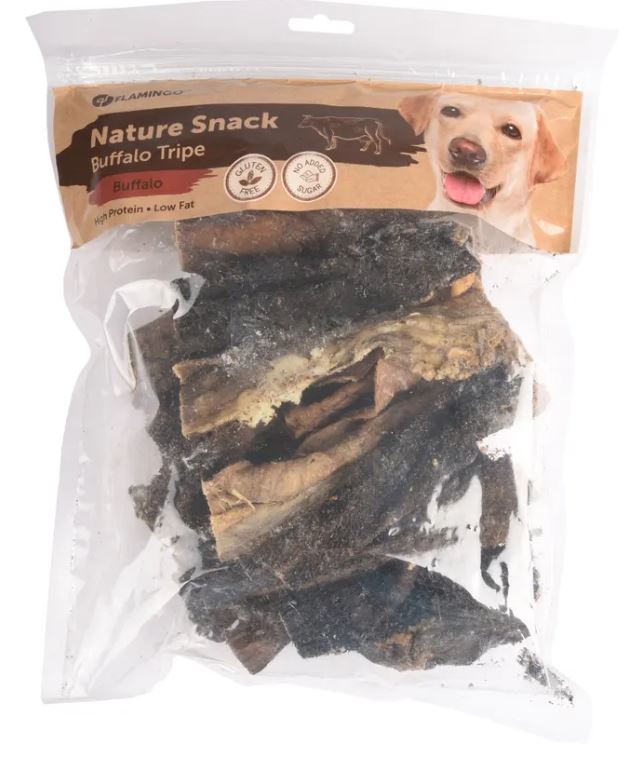 FLAMINGO CANE SNACK NATURE TRIPPA DI BUFALO 500 GR