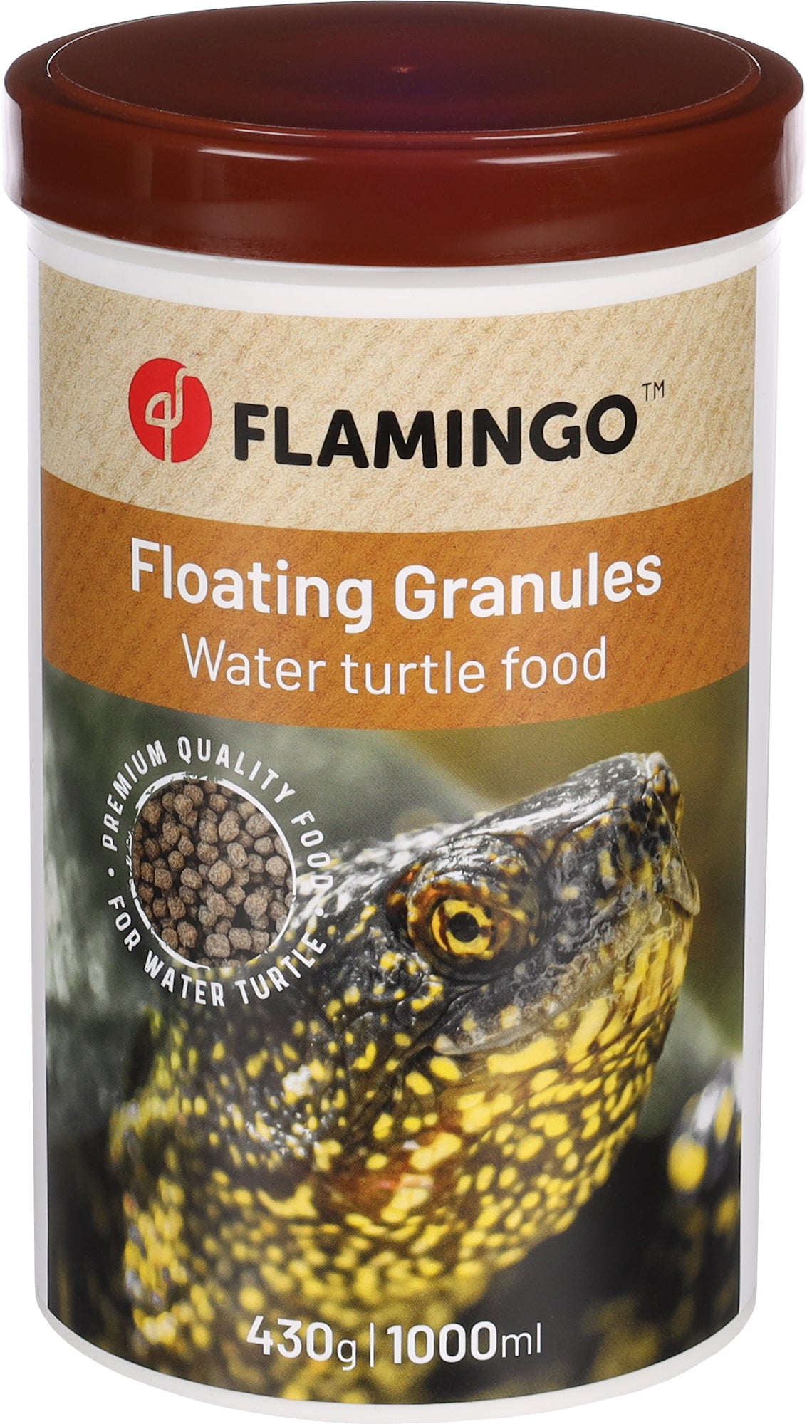 FLAMINGO TARTARUGHE MANGIME IN GRANULI 1 LT 430 GR
