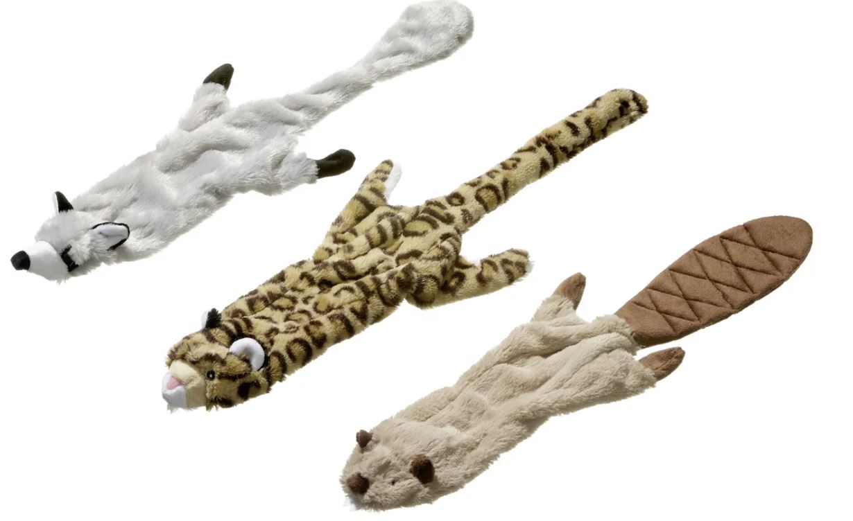 FLAMINGO CANE GIOCO PELUCHE "WILD ZOO" CASTORO/PROCIONE/LEOPARDO 40 CM (soggetti assortiti)