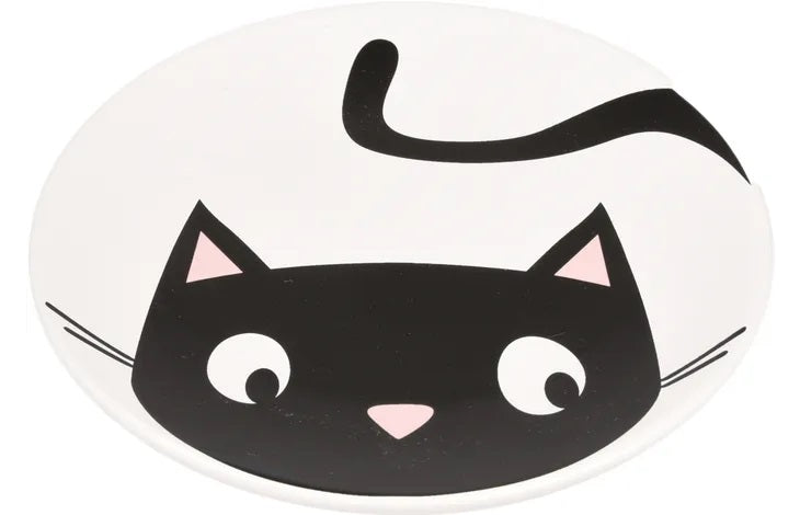 FLAMINGO GATTO PIATTO IN CERAMICA "GUUS" 12,7 CM 30 ML BIANCO