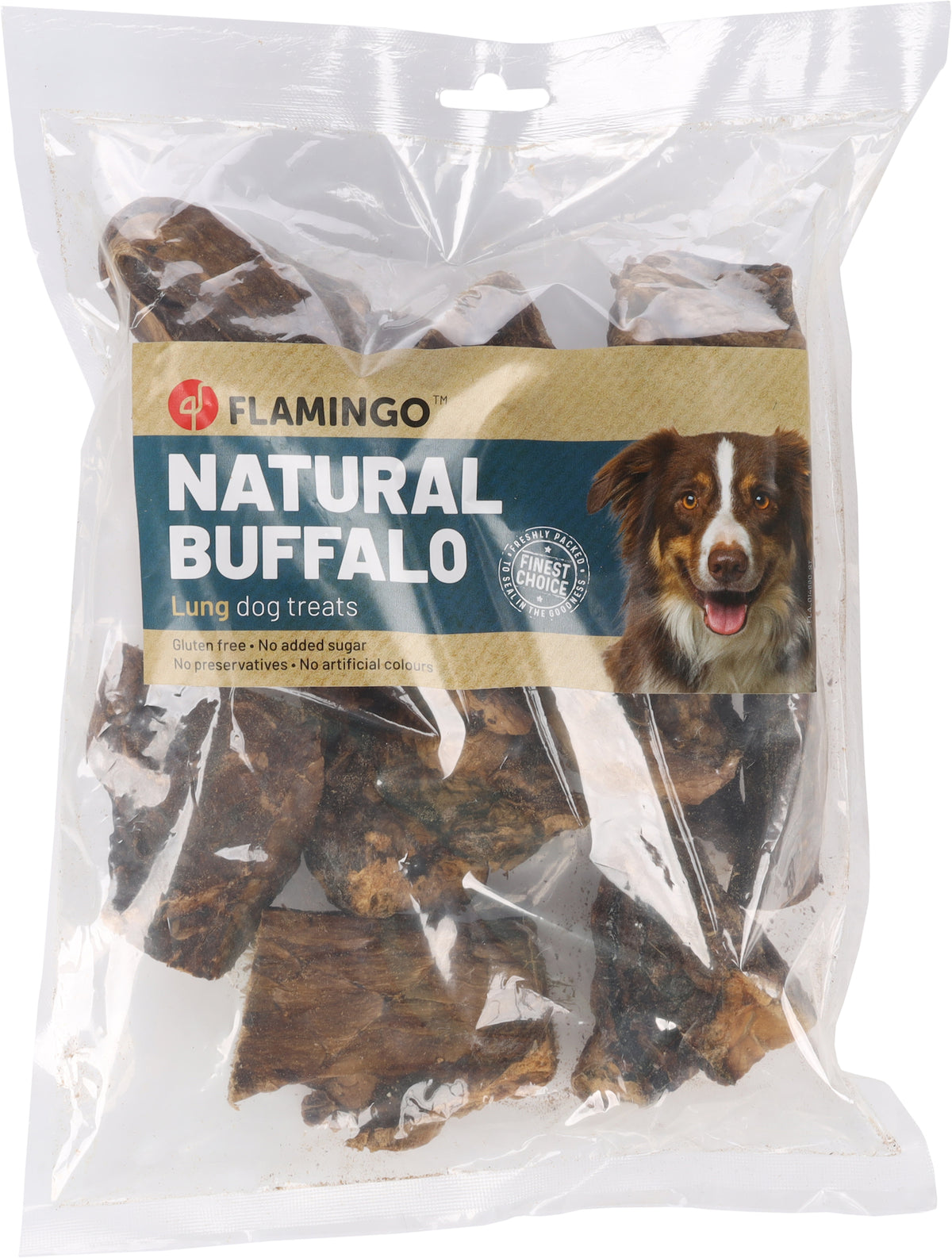 FLAMINGO CANE SNACK NATURE POLMONI DI BUFALO 150 GR