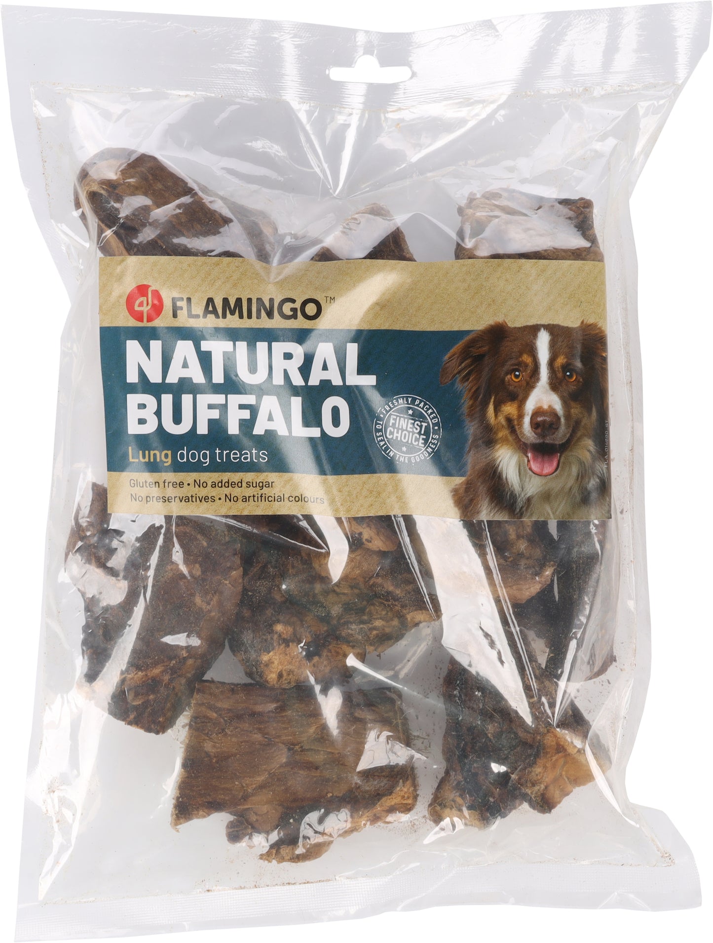 FLAMINGO CANE SNACK NATURE POLMONI DI BUFALO 150 GR