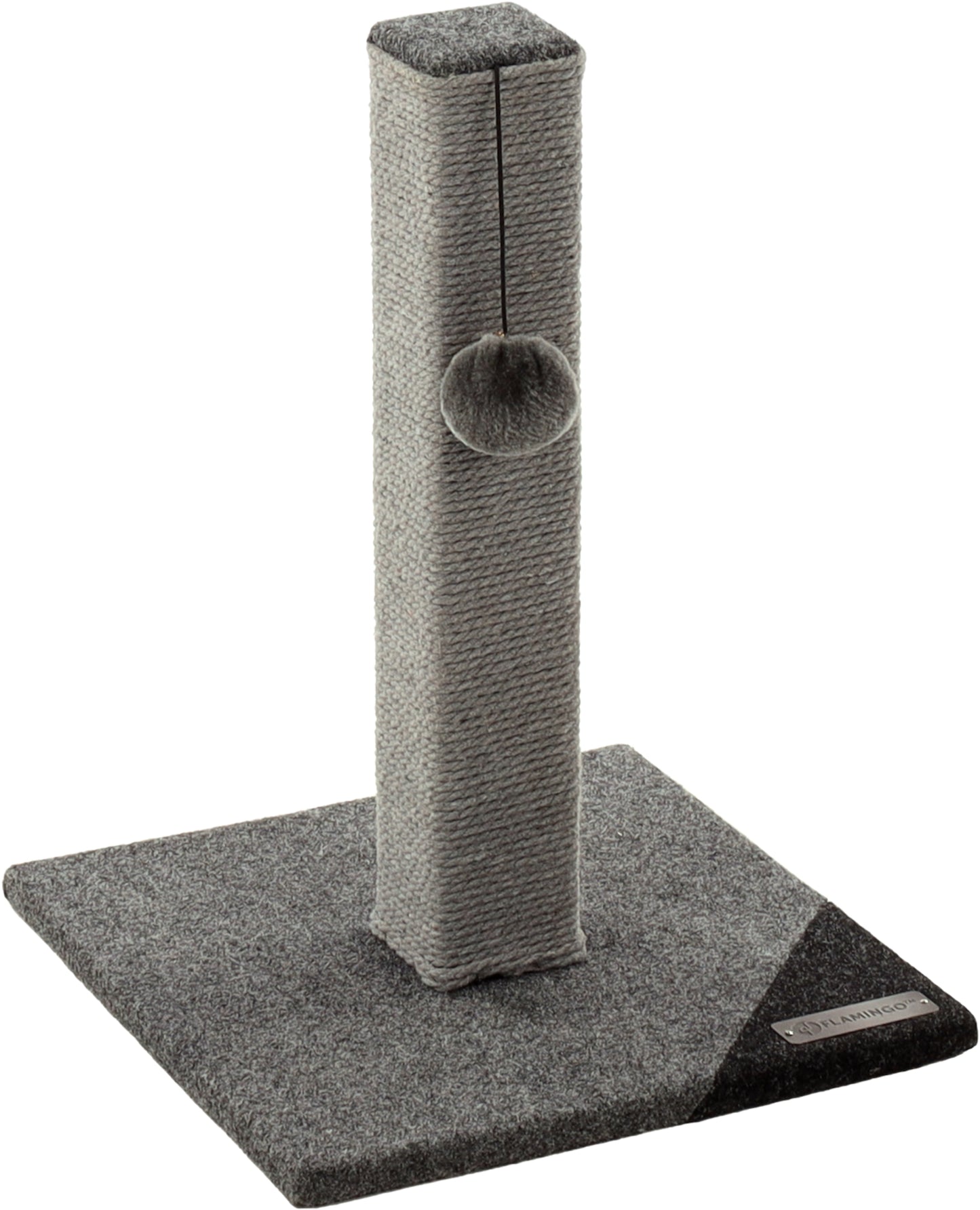 FLAMINGO GATTO TIRAGRAFFI "ORSON" 30x30x41,5 CM GRIGIO