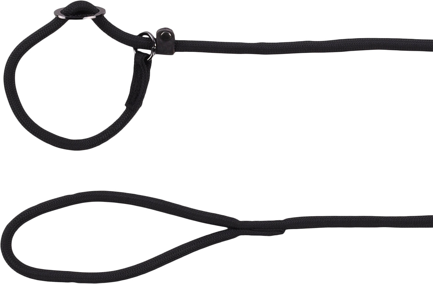 FLAMINGO CANE GUINZAGLIO IN NYLON ANTI-TIRO "AIDEN" 10 MM x 170 CM NERO