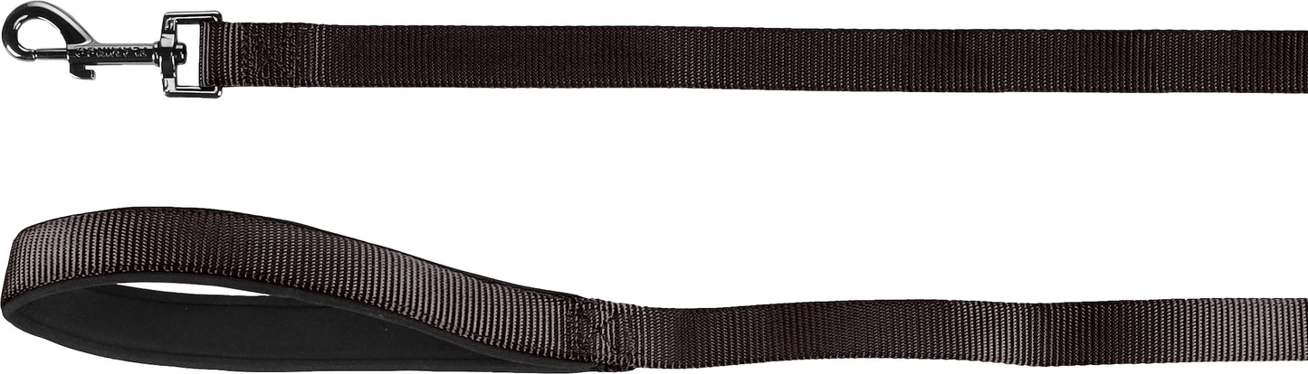 FLAMINGO CANE GUINZAGLIO IN NYLON "ABBI" 1,3 MT x 15 MM NERO