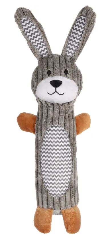 FLAMINGO CANE GIOCO PELUCHE "GOMMY" CONIGLIO GRIGIO 43 CM