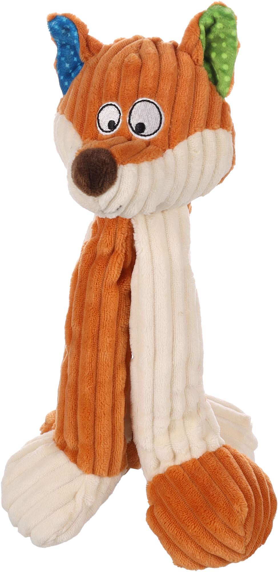 FLAMINGO CANE GIOCO PELUCHE "KAREAU" VOLPE MARRONE 13x13x31 CM