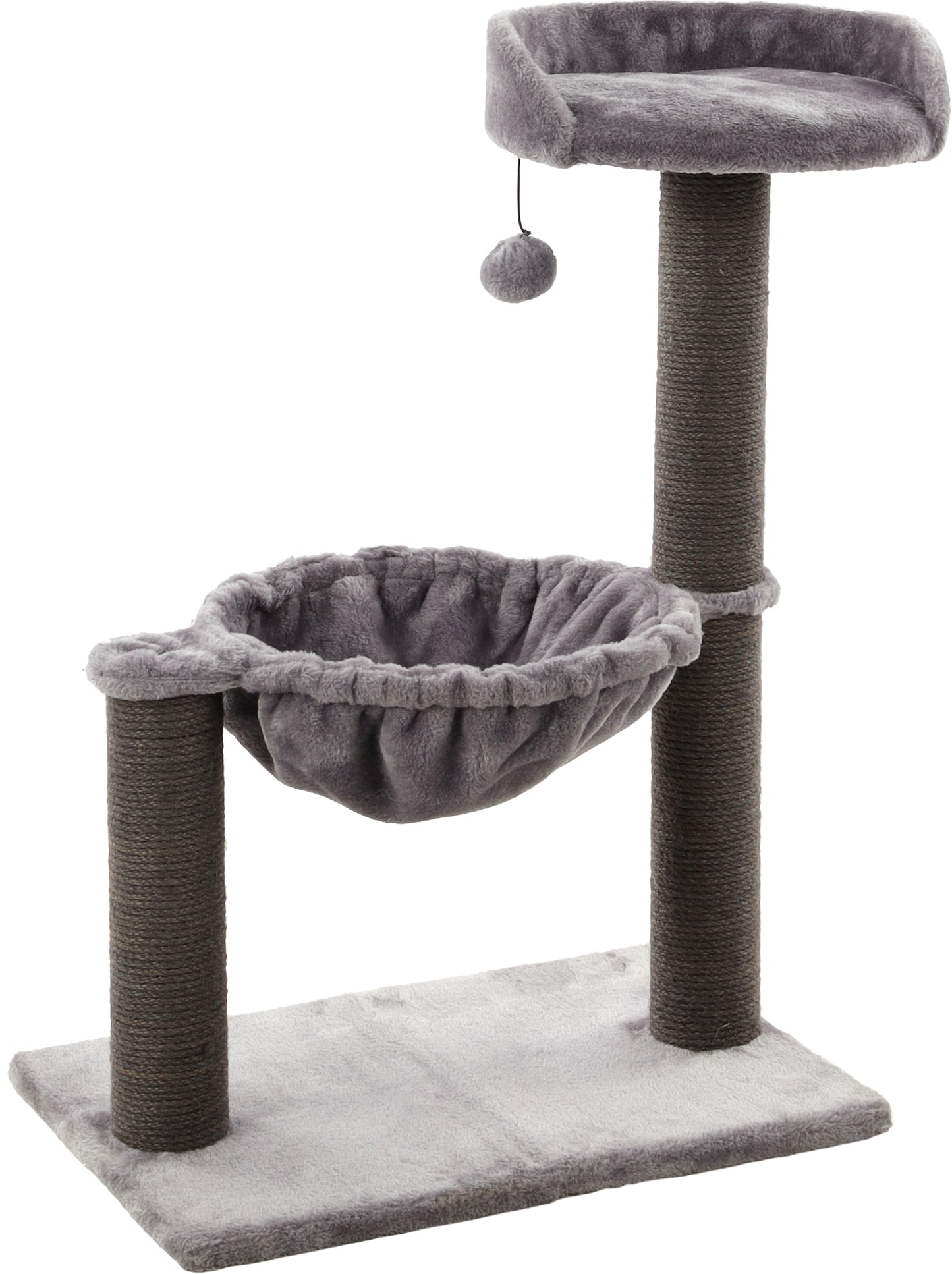 FLAMINGO GATTO TIRAGRAFFI "WILMA" 58x33x69 CM GRIGIO