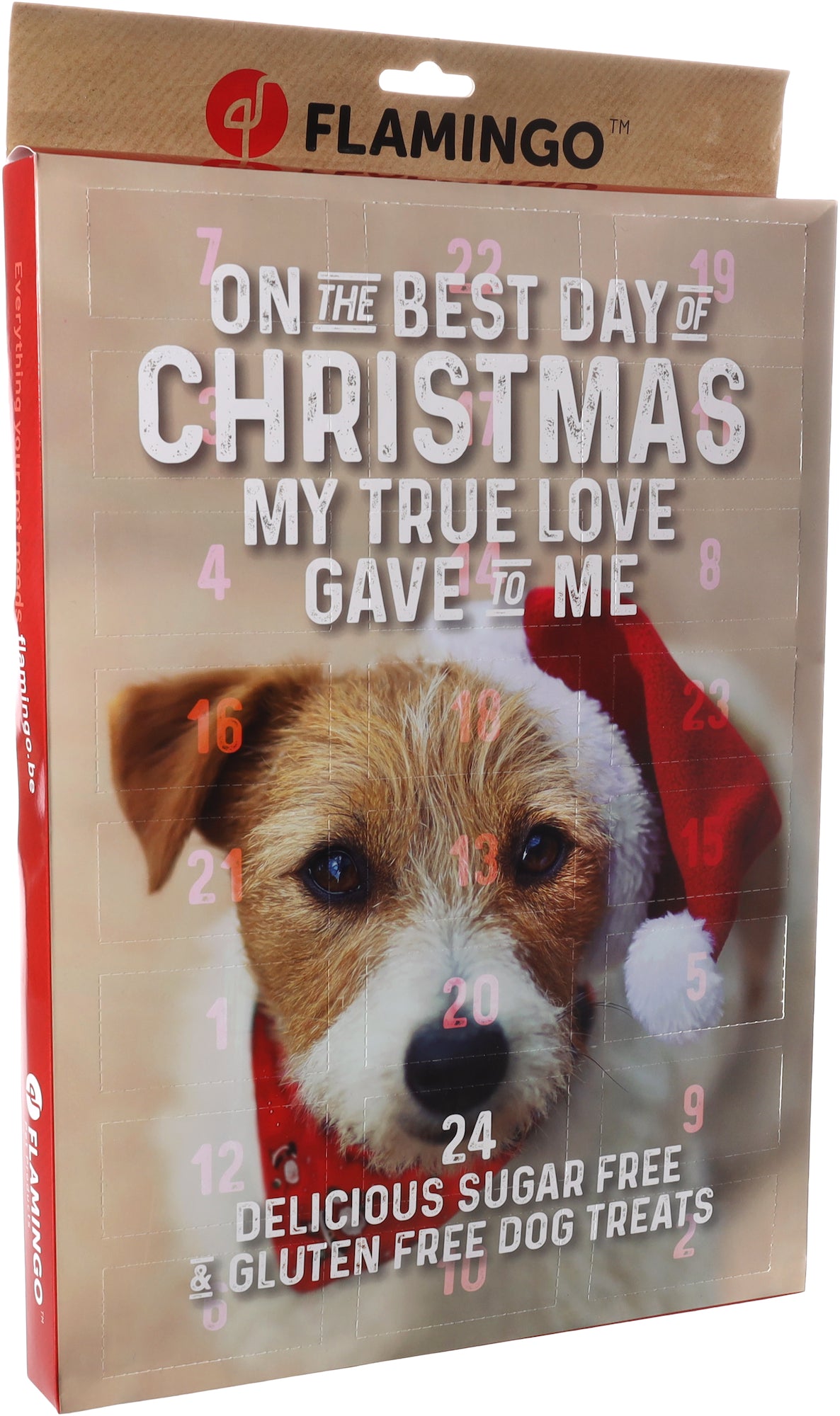 FLAMINGO XMAS CANE CALENDARIO DELL'AVVENTO 24 PZ 295 GR