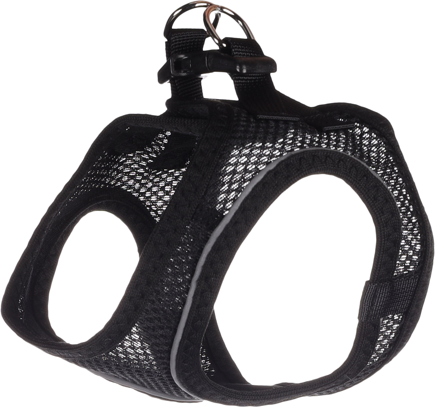 FLAMINGO CANE PETTORINA IN NYLON "STEP&GO BENTO" 30-35 CM 37-40 CM NERO