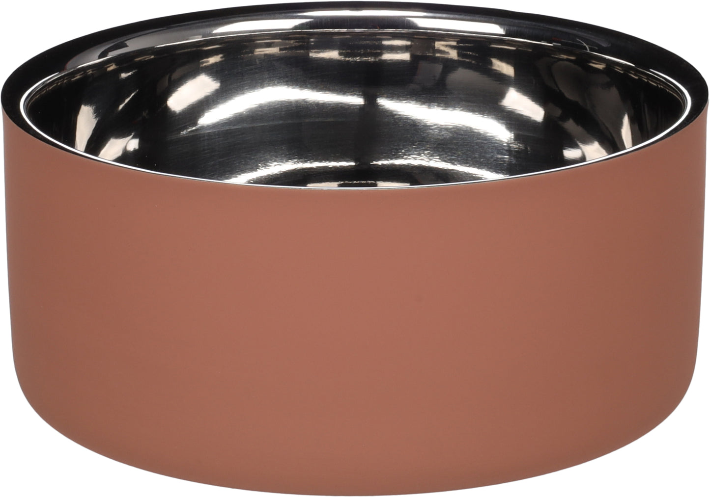 FLAMINGO CIOTOLA IN ACCIAIO INOX "XARA" ANTISCIVOLO 15x7,4 CM 700 ML ROSA SALMONE