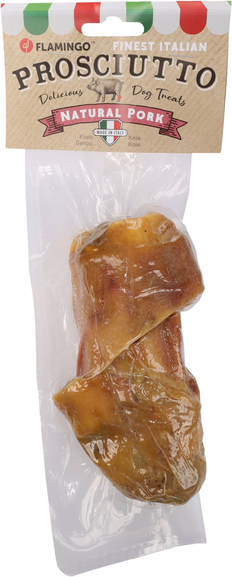FLAMINGO CANE SNACK NATURE GINOCCHIO DI MAIALE CON CARNE CF. (2 PZ)