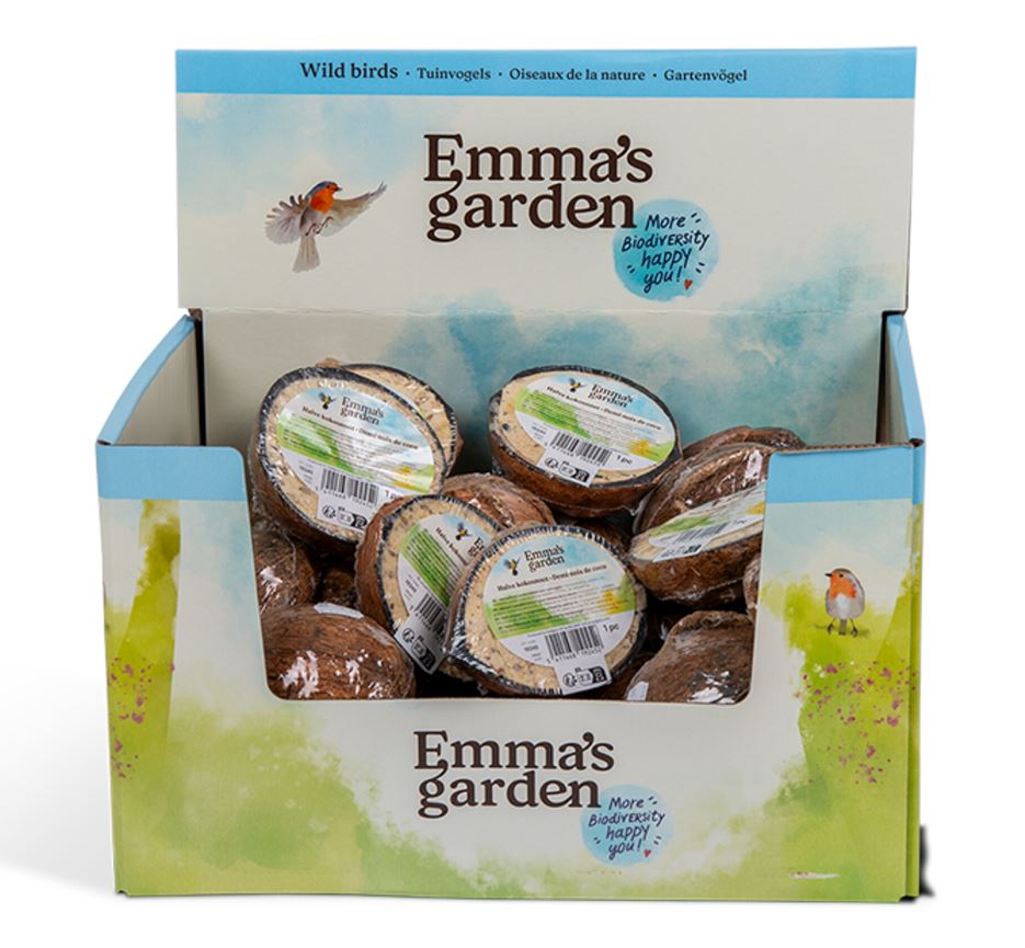 EMMA'S GARDEN UCCELLI SELVATICI SNACK MEZZO COCCO RIPIENO CLASSICO 200 GR