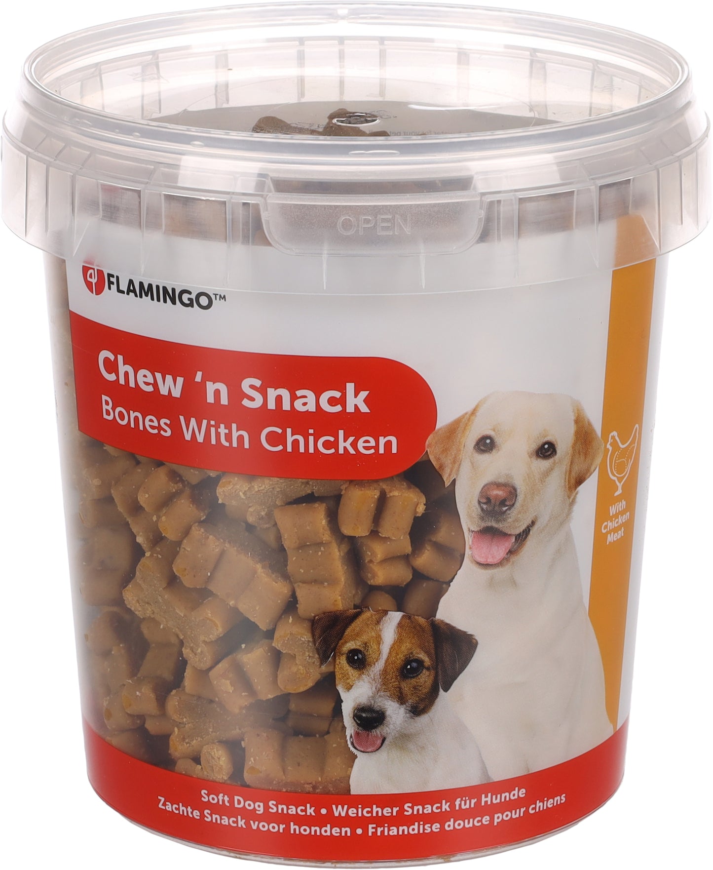 FLAMINGO CANE SNACK CHEW'N BISCOTTO OSSICINO POLLO 500 GR