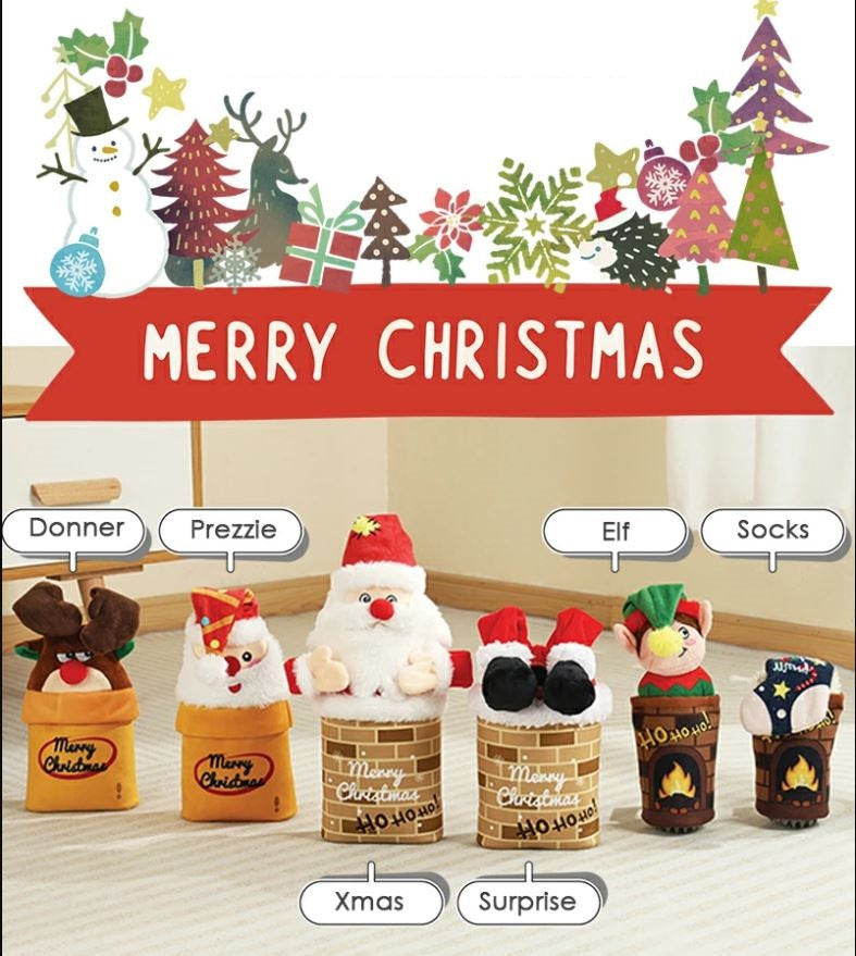 M-PETS XMAS CANE GIOCO SNACK ATTACK "ELF"