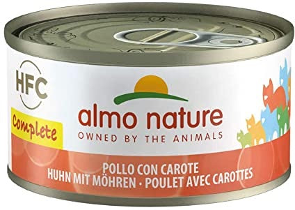 ALMO NATURE HFC COMPLETE CATS 24X70 G POLLO CON CAROTA