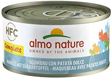 ALMO NATURE HFC COMPLETE CATS 24X70 G SGOMBRO CON PATATA DOLCE