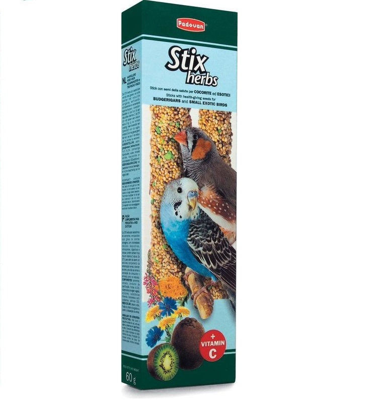 PADOVAN UCCELLI ESOTICI SNACK STIX HERBS 80 GR