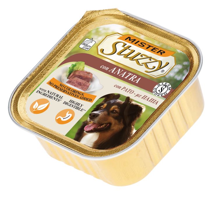 STUZZY CANE PATE' VASCHETTA ADULTO ANATRA 150 GR