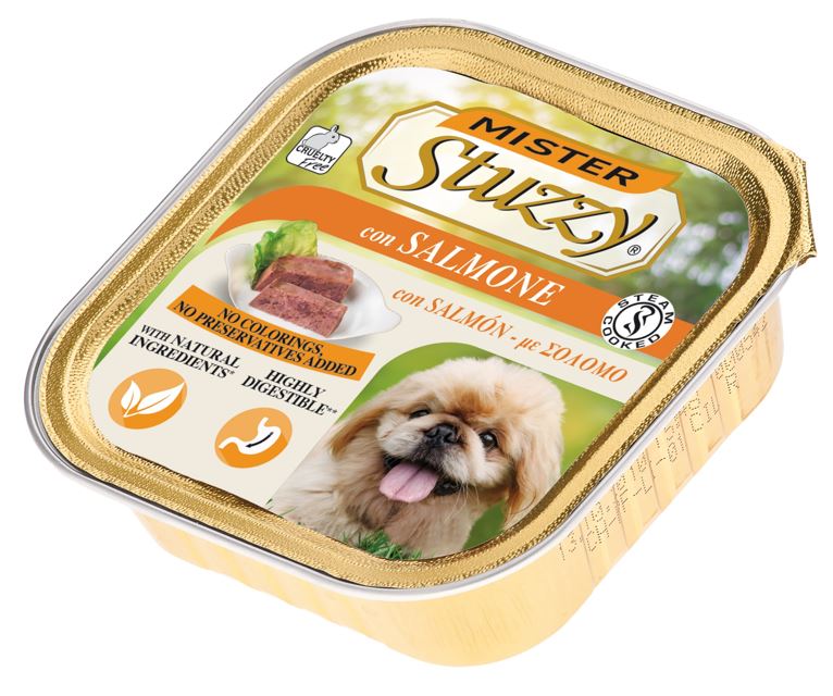 STUZZY CANE PATE' VASCHETTA ADULTO SALMONE 150 GR
