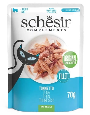 SCHESIR GATTO BUSTA IN JELLY ADULTO TONNETTO 70 GR