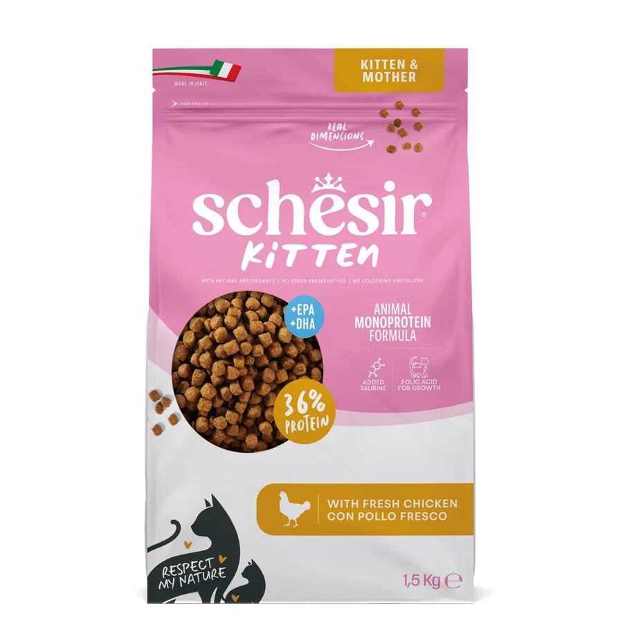 SCHESIR GATTO ANIMAL MONOPROTEIN FORMULA KITTEN POLLO FRESCO 1,5 KG