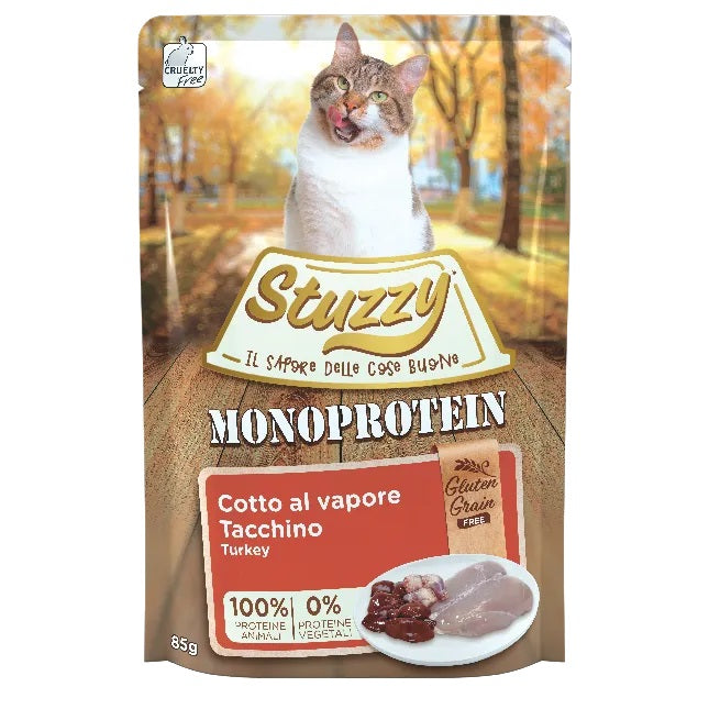 STUZZY GATTO MONOPROTEIN BUSTA ADULTO TACCHINO 85 GR