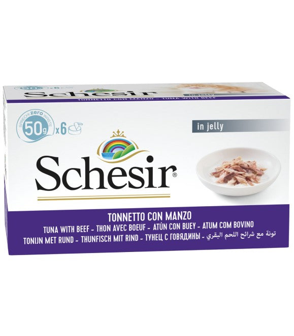 SCHESIR GATTO LATTINA IN JELLY MULTIPACK ADULTO TONNETTO & MANZO CF. (6X50) GR