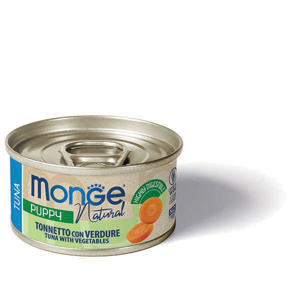 MONGE CANE NATURAL LATTINA PUPPY TONNETTO & VERDURE 95 GR
