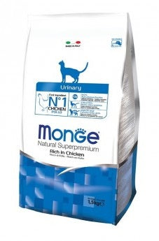 MONGE GATTO NATURAL SUPERPREMIUM URINARY ADULTO POLLO 1,5 KG