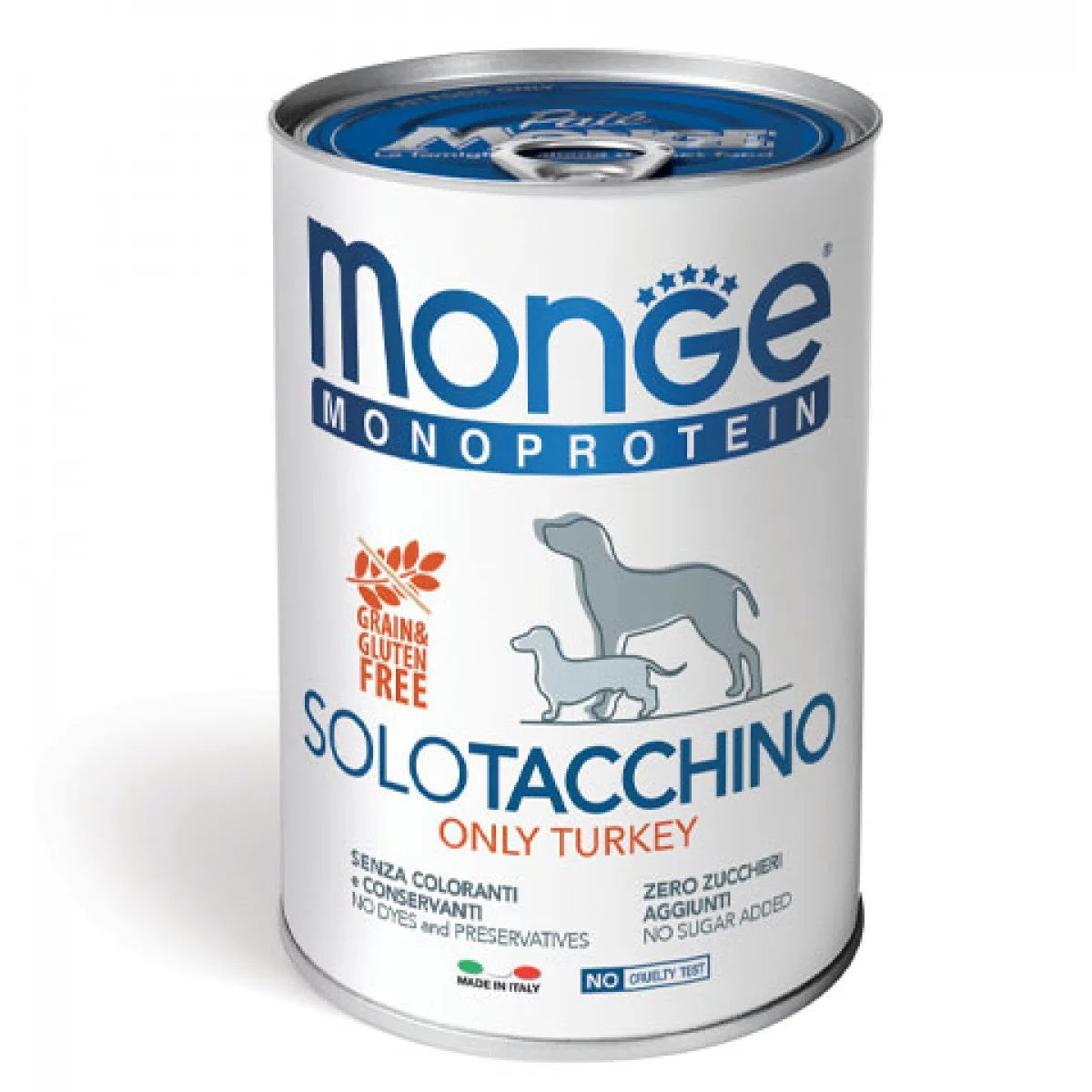 MONGE CANE MONOPROTEIN LATTINA ADULTO SOLO TACCHINO 400 GR