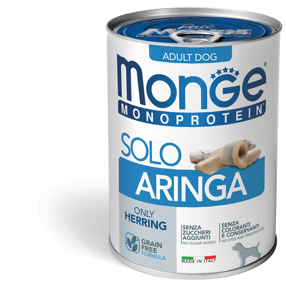 MONGE CANE MONOPROTEIN LATTINA ADULTO SOLO ARINGA 400 GR