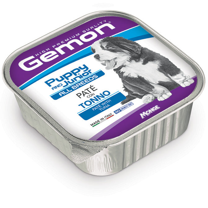 GEMON CANE PATÈ PUPPY&JUNIOR ALL BREEDS TONNO VASCHETTA 150 GR