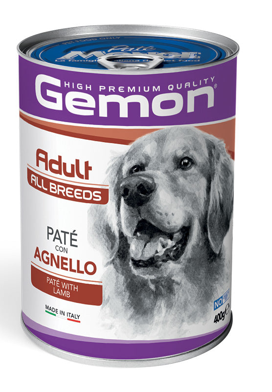 GEMON CANE PATÈ ADULTO ALL BREEDS AGNELLO LATTINA 400 GR