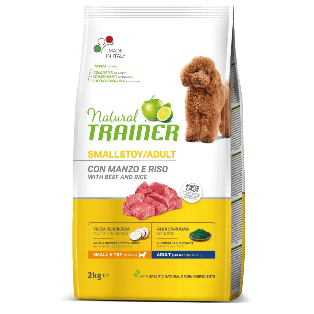 Trainer Cane Natural Adulto Small & Toy Manzo & Riso 2 kg
