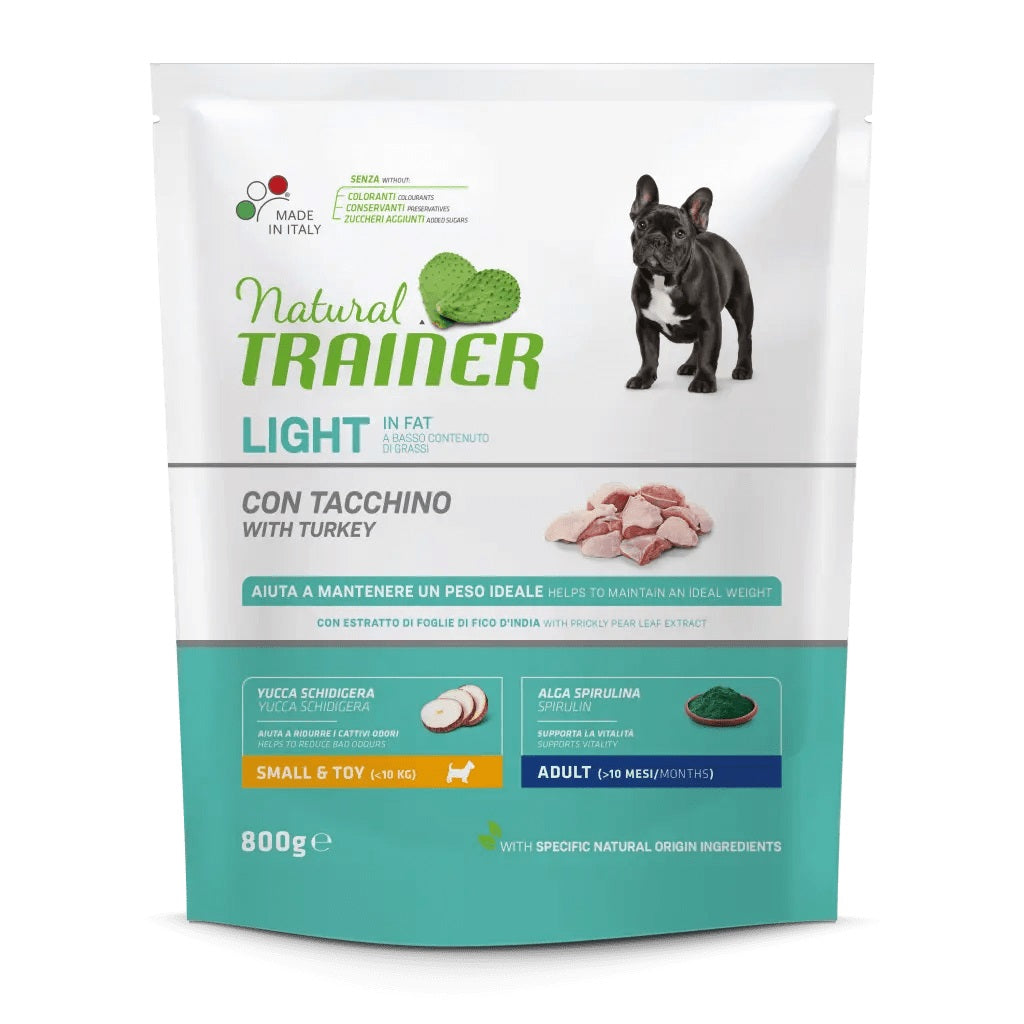 TRAINER CANE NATURAL LIGHT IN FAT SMALL&TOY TACCHINO 800 GR