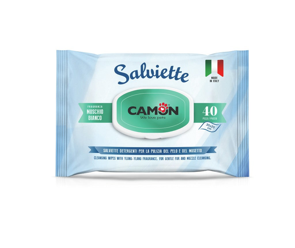 Camon Salviette Detergenti 40 PZ Muschio Bianco