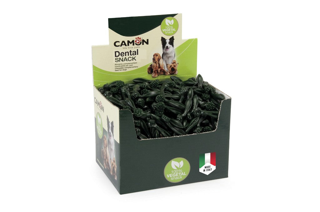CAMON CANE SNACK DENTAL SPAZZOLINI VEGETALI 11 CM 37 GR
