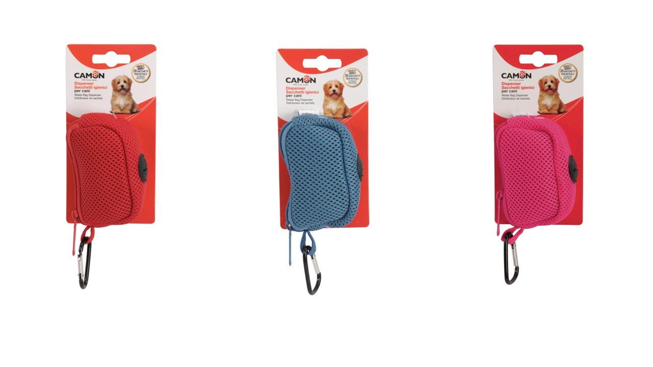 CAMON CANE DISPENSER SACCHETTI IGIENICI IN TESSUTO CON ROTOLO "MESH" CF. (20 PZ)